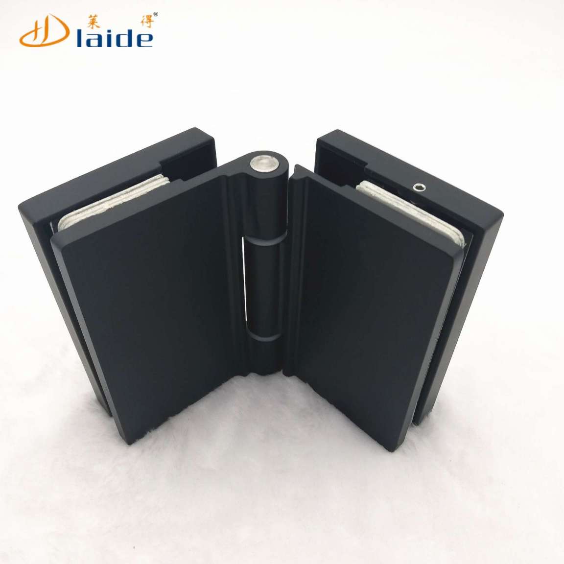 wholesale factory outlet brush black 304 folding stainless steel glass hinge